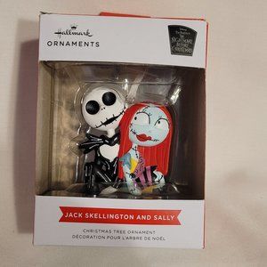 The Nightmare Before Xmas Jack Skellington &Sally Ornament